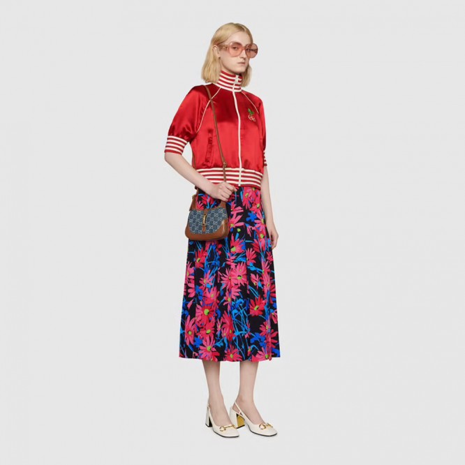 【セレブ愛用☆】GUCCI グッチ 〔ジャッキー 1961〕ミニ バッグ ブルー＆アイボリー GGデニム 637092 2KQGG 8375