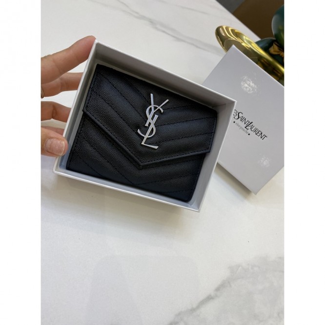 YSL・レザー コンチネンタルウォレット 財布 折財布