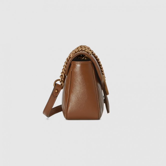 【芸能人愛用☆】GUCCI グッチ 〔GGマーモント〕キルティング スモール ショルダーバッグ ‎‎443497 0OLFT 2535