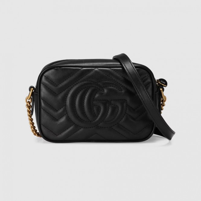 【人気アイテム☆】GUCCI グッチ 〔GGマーモント〕 キルティング ミニバッグ 448065 DTD1T 1000