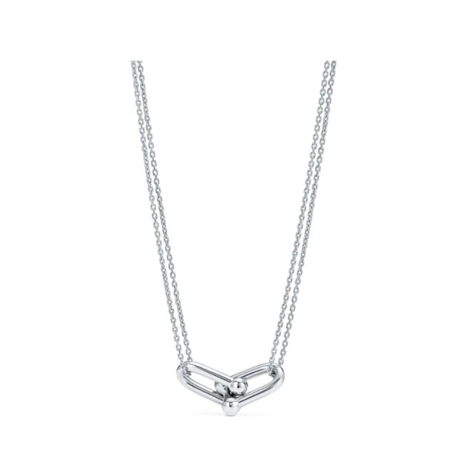 ★新品★Tiffany ティファニー ハードウェア ダブルリンク ペンダント 63104345