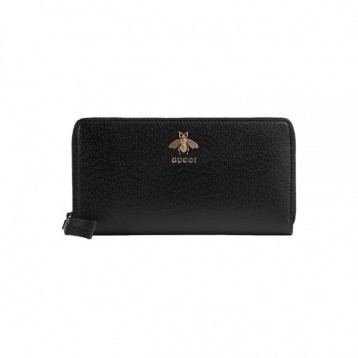 【直営店買付】GUCCI 〔アニマリエ〕レザー ジップアラウンドウォレット 523667 DJ20T 1000