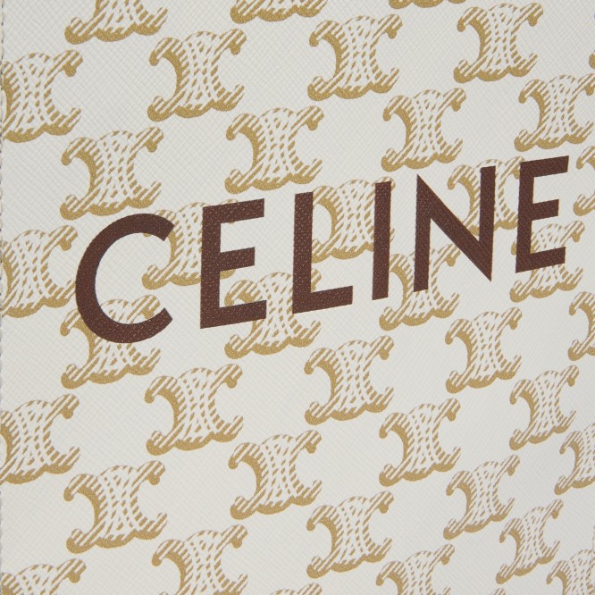 【CELINE】ミニトートバッグ ショルダー トリオンフ ベージュ