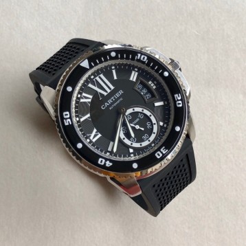 CARTIER カルティエWSCA0006 キャリバードゥカルティエダイバー42mmADLCスチール