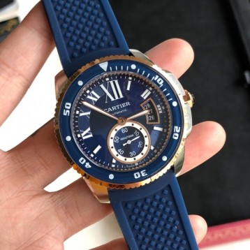CARTIER カルティエW2CA0008 キャリバードゥカルティエキャリバードゥダイバーブルー