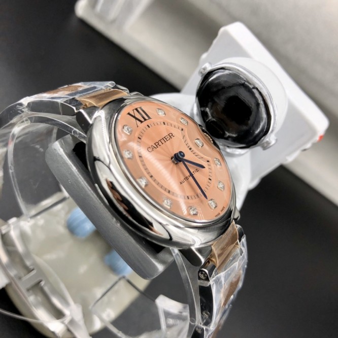 CARTIER レディースウォッチ タンクアメリカンウォッチ ミニウォッチ、クォーツムーブメント、ダイヤモンド、レザーストラップCartier065
