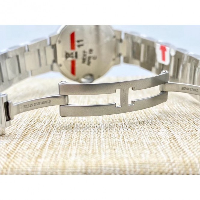 CARTIER レディースウォッチ タンクアメリカンウォッチ ミニウォッチ、クォーツムーブメント、ダイヤモンド、レザーストラップ Cartier059