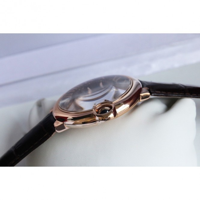 CARTIER レディースウォッチ タンクアメリカンウォッチ ミニウォッチ、クォーツムーブメント、ダイヤモンド、レザーストラップ Cartier053