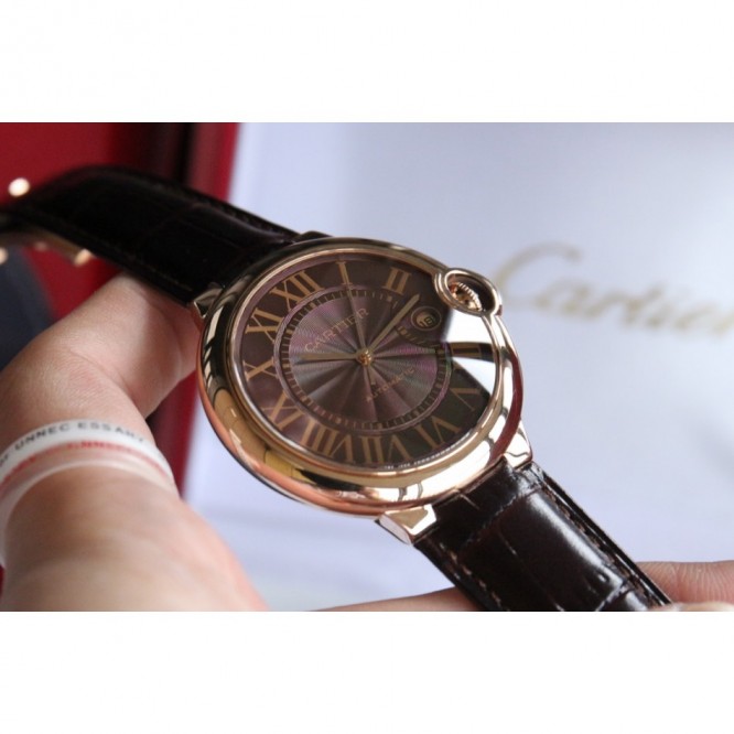 CARTIER レディースウォッチ タンクアメリカンウォッチ ミニウォッチ、クォーツムーブメント、ダイヤモンド、レザーストラップ Cartier053
