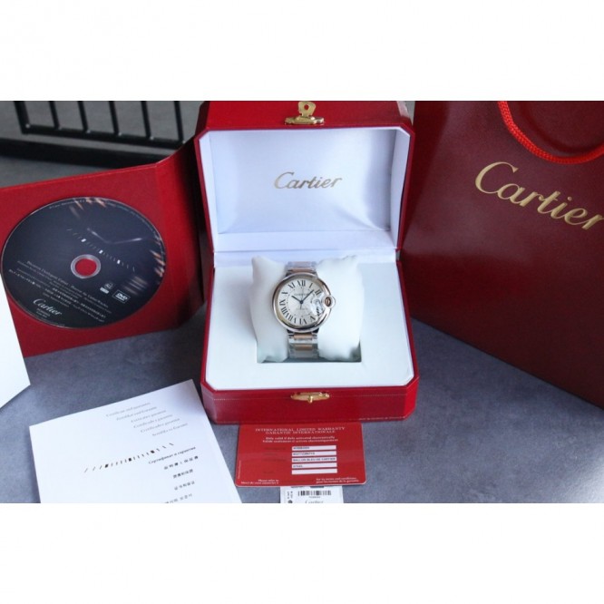 CARTIER レディースウォッチ タンクアメリカンウォッチ ミニウォッチ、クォーツムーブメント、ダイヤモンド、レザーストラップ Cartier046