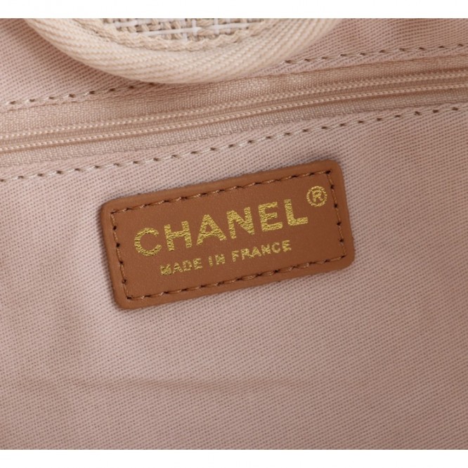 CHANELビーチキャンバスバッグキャンバストートショッピングバッグ