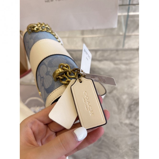 Coachコーチ・最新の女の子エイリーサドルバッグキャンバスと