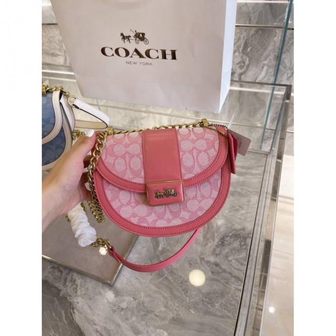 Coachコーチ・最新の女の子エイリーサドルバッグキャンバスと