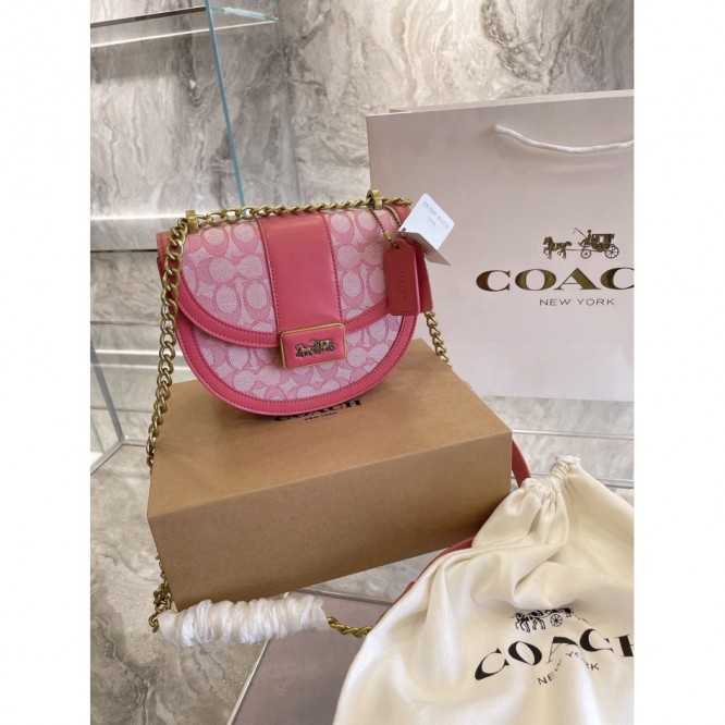Coachコーチ・最新の女の子エイリーサドルバッグキャンバスと