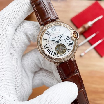 CARTIER BallonBleu バロンブルードゥカルティエ サントス-デュモン ウォッチの女性の腕時計