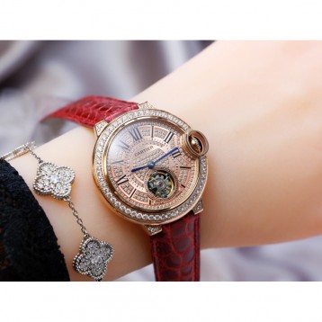 CARTIER BallonBleu バロンブルードゥカルティエ サントス-デュモン ウォッチの女性の腕時計