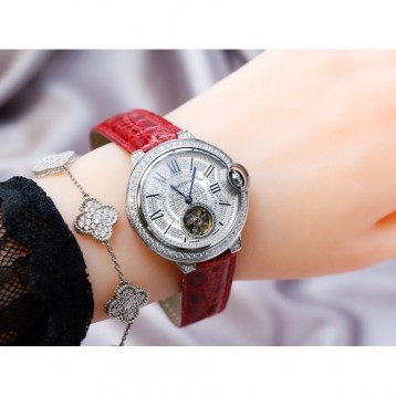 CARTIER BallonBleu バロンブルードゥカルティエ サントス-デュモン ウォッチの女性の腕時計