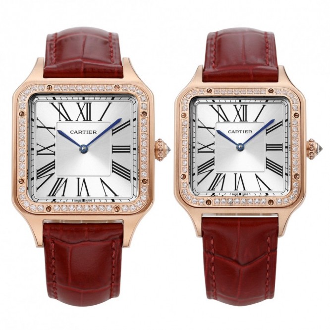 CARTIER SANTOS-DUMONT サントス-デュモン ウォッチの腕時計 カップルスタイル 男女兼用