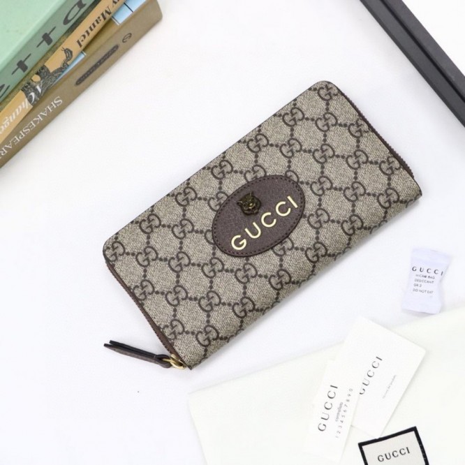 GUCCIネオヴィンテージ GGスプリーム ジップ 長財布