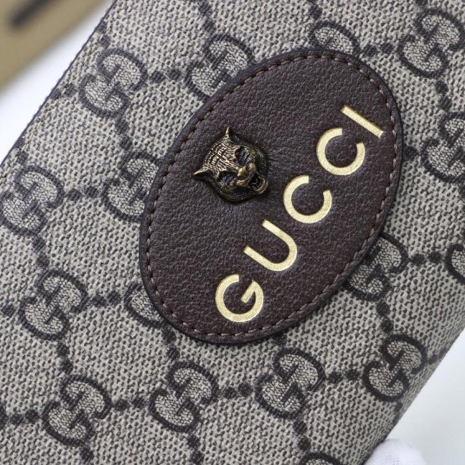 GUCCIネオヴィンテージ GGスプリーム ジップ 長財布