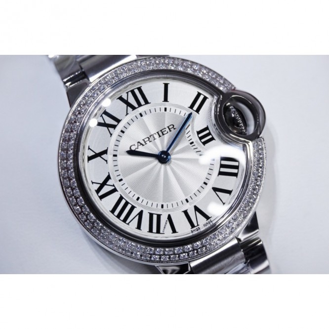CARTIER BallonBleu バロンブルードゥカルティエ サントス-デュモン ウォッチの女性の腕時計