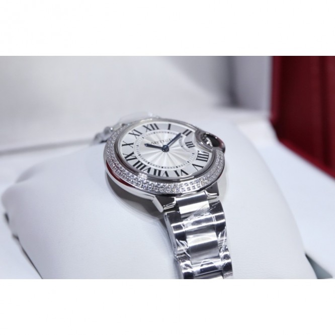 CARTIER BallonBleu バロンブルードゥカルティエ サントス-デュモン ウォッチの女性の腕時計