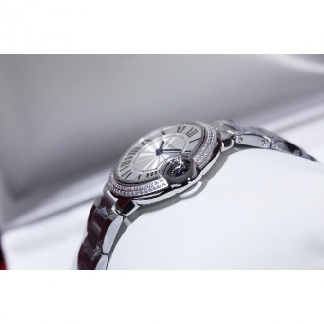 CARTIER BallonBleu バロンブルードゥカルティエ サントス-デュモン ウォッチの女性の腕時計