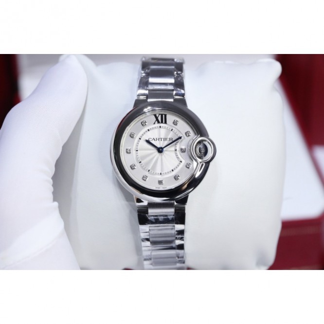 CARTIER BallonBleu バロンブルードゥカルティエ サントス-デュモン ウォッチの女性の腕時計
