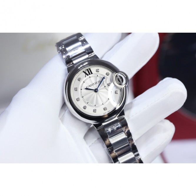 CARTIER BallonBleu バロンブルードゥカルティエ サントス-デュモン ウォッチの女性の腕時計