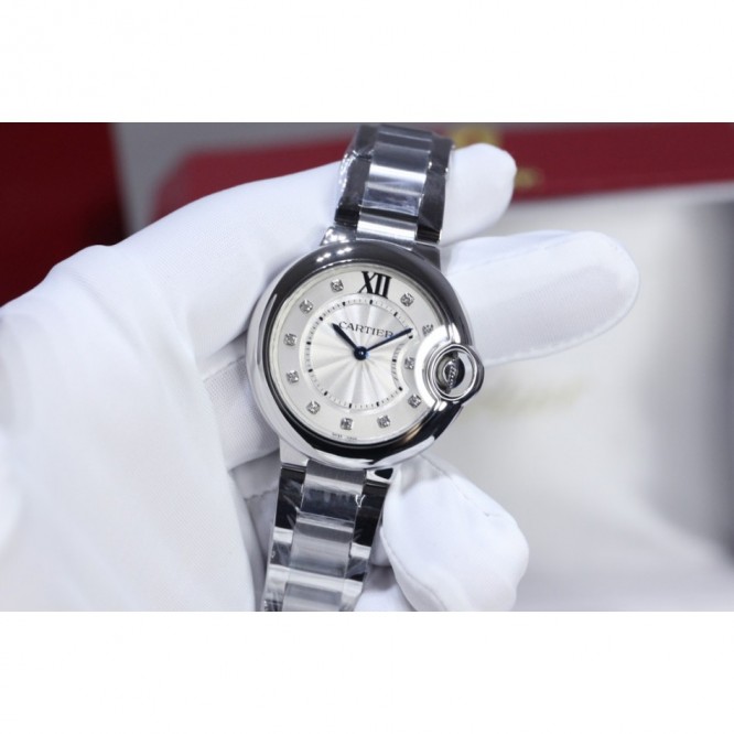 CARTIER BallonBleu バロンブルードゥカルティエ サントス-デュモン ウォッチの女性の腕時計