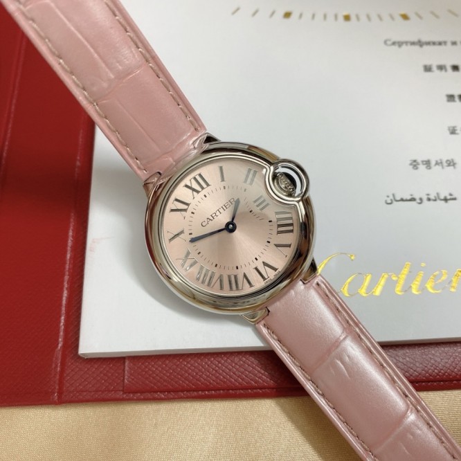 CARTIER BallonBleu バロンブルードゥカルティエ サントス-デュモン ウォッチの女性の腕時計