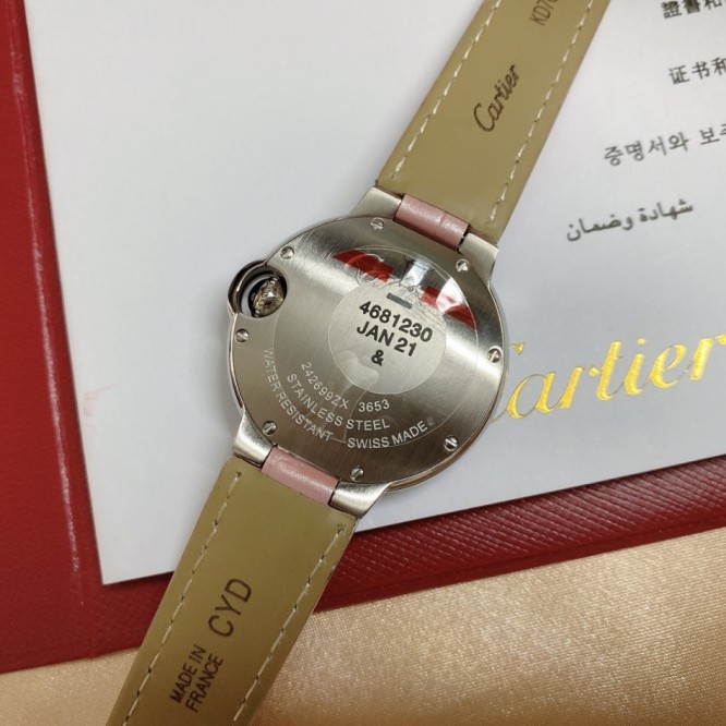 CARTIER BallonBleu バロンブルードゥカルティエ サントス-デュモン ウォッチの女性の腕時計