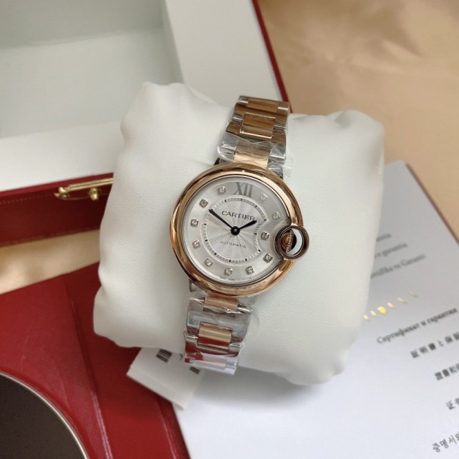 CARTIER BallonBleu バロンブルードゥカルティエ サントス-デュモン ウォッチの女性の腕時計