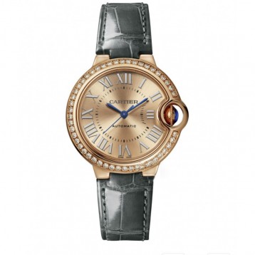 CARTIER バロンブルードゥカルティエ サントス-デュモン ウォッチの女性の腕時計