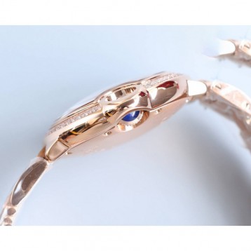 CARTIER バロンブルードゥカルティエ サントス-デュモン ウォッチの女性の腕時計