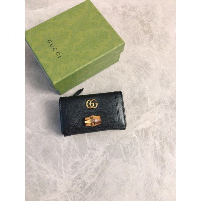Gucciバンブー付き ミディアム ウォレット ‎658633
