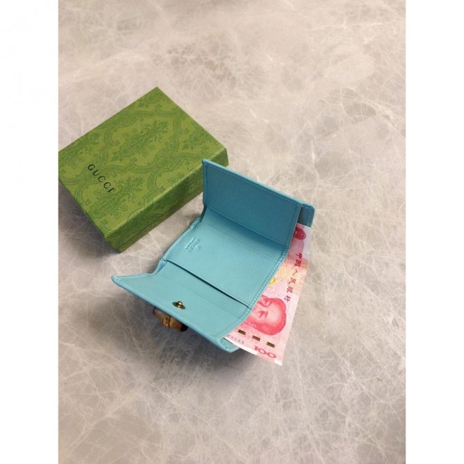 Gucciバンブー付き ミディアム ウォレット ‎658633