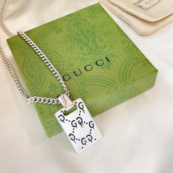 GUCCI ネックレス シルバー ユニセックス