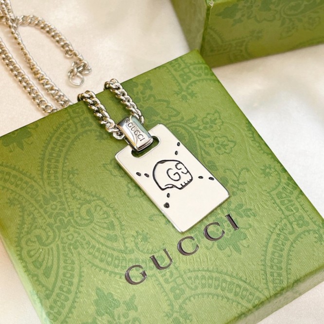 GUCCI ネックレス シルバー ユニセックス