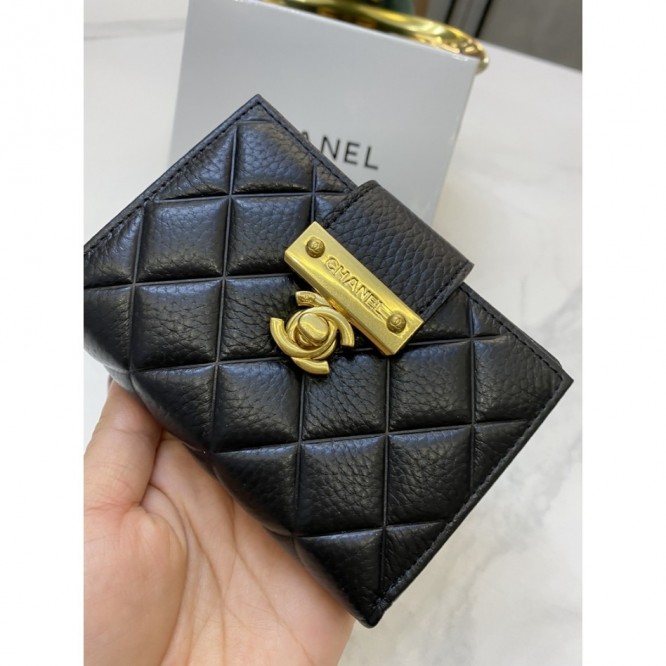 ChaneL・ウォレット 財布 小銭入り wallet 大容量 多機能 三折財布 