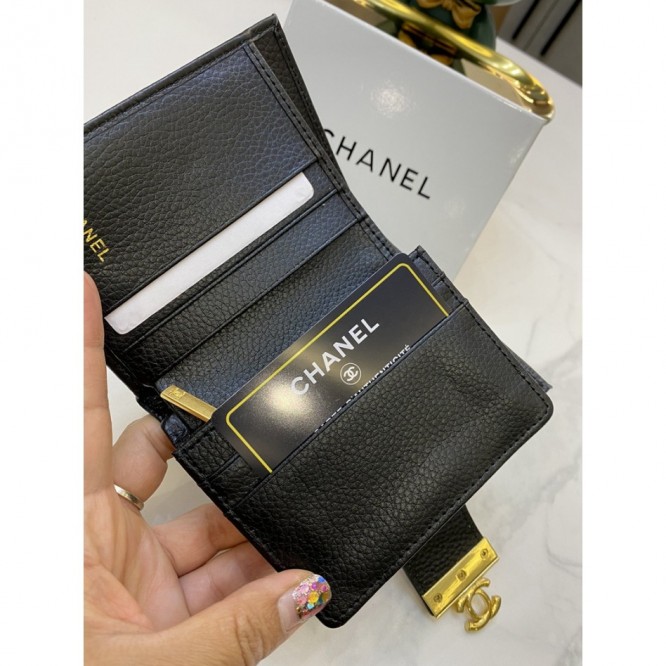 ChaneL・ウォレット 財布 小銭入り wallet 大容量 多機能 三折財布 