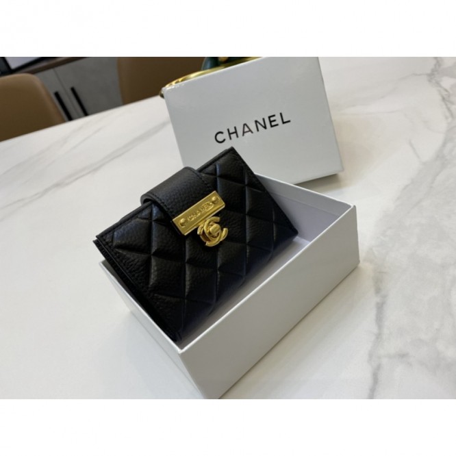 ChaneL・ウォレット 財布 小銭入り wallet 大容量 多機能 三折財布 
