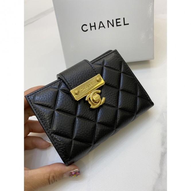 ChaneL・ウォレット 財布 小銭入り wallet 大容量 多機能 三折財布 