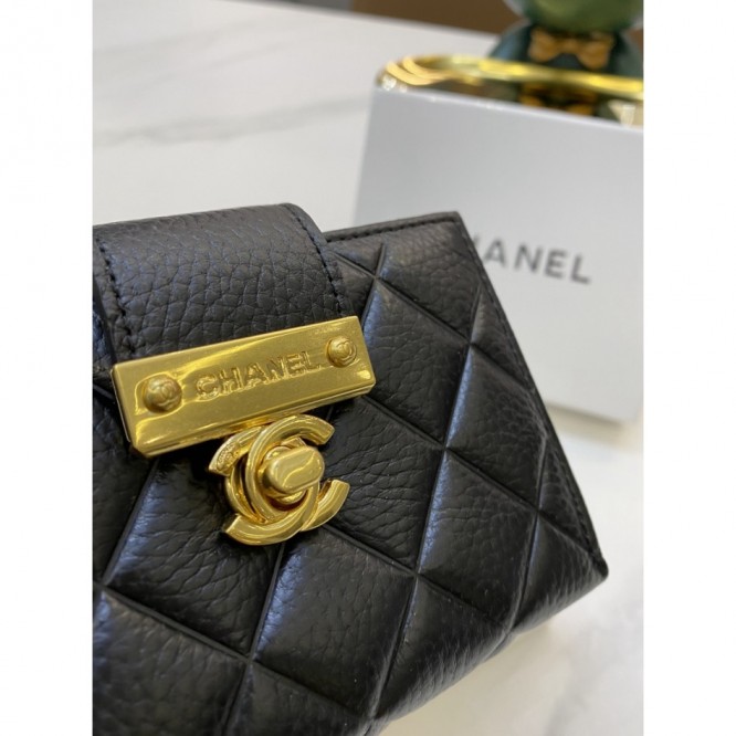 ChaneL・ウォレット 財布 小銭入り wallet 大容量 多機能 三折財布 