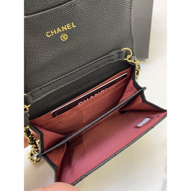 ChaneL・ウォレット 財布 小銭入り Wallet On Chain 大容量 多機能 折財布