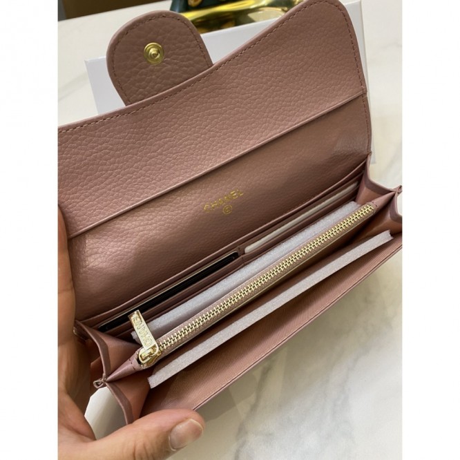 ChaneL・レザー コンチネンタルウォレット 財布 折財布
