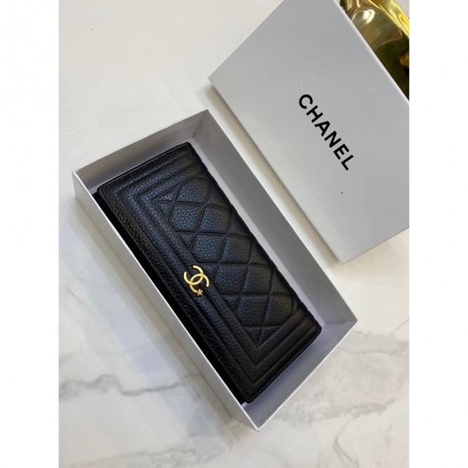 ChaneL・レザー コンチネンタルウォレット 財布 折財布