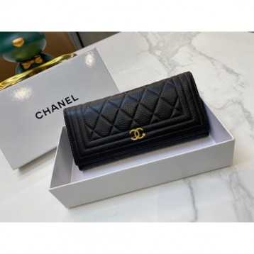 ChaneL・レザー コンチネンタルウォレット 財布 折財布