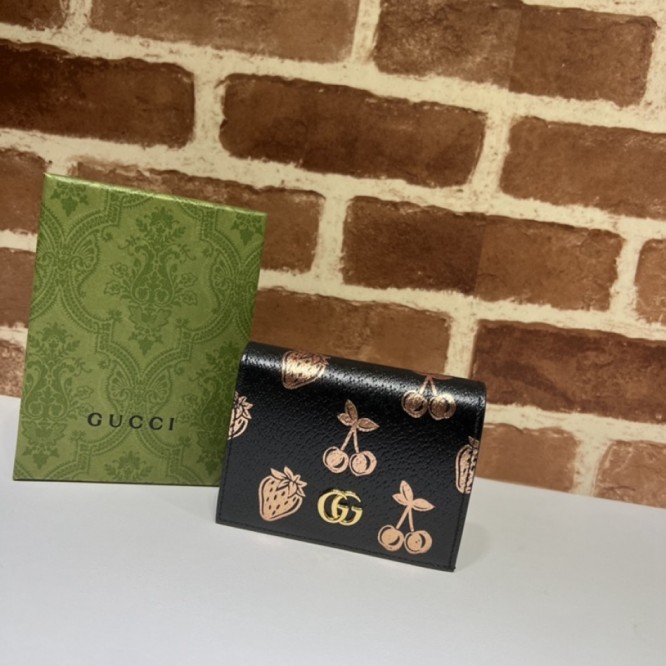 Gucci〔GGマーモント〕ベリー カードケース ウォレット ‎456126