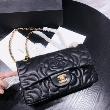 【CHANEL】 フラップバッグ ラムスキン ク